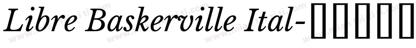 Libre Baskerville Ital字体转换